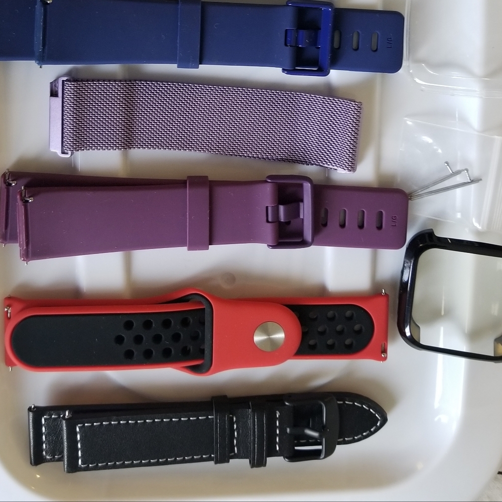 9 Fitbit Versa Bands Size S-M and Screen Protector
